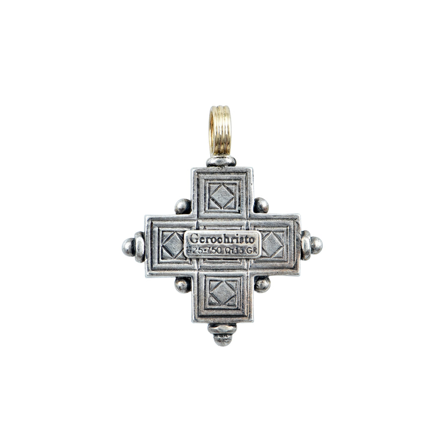 Byzantine "Getty Villa" Pearl & Ruby Cross