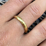 Hand Hammered Wedding Band