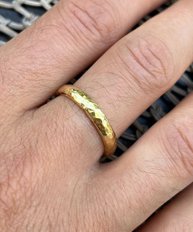 Hand Hammered Wedding Band
