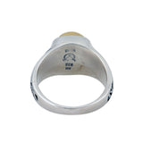 Rod of Asclepius Silver & Gold Ring