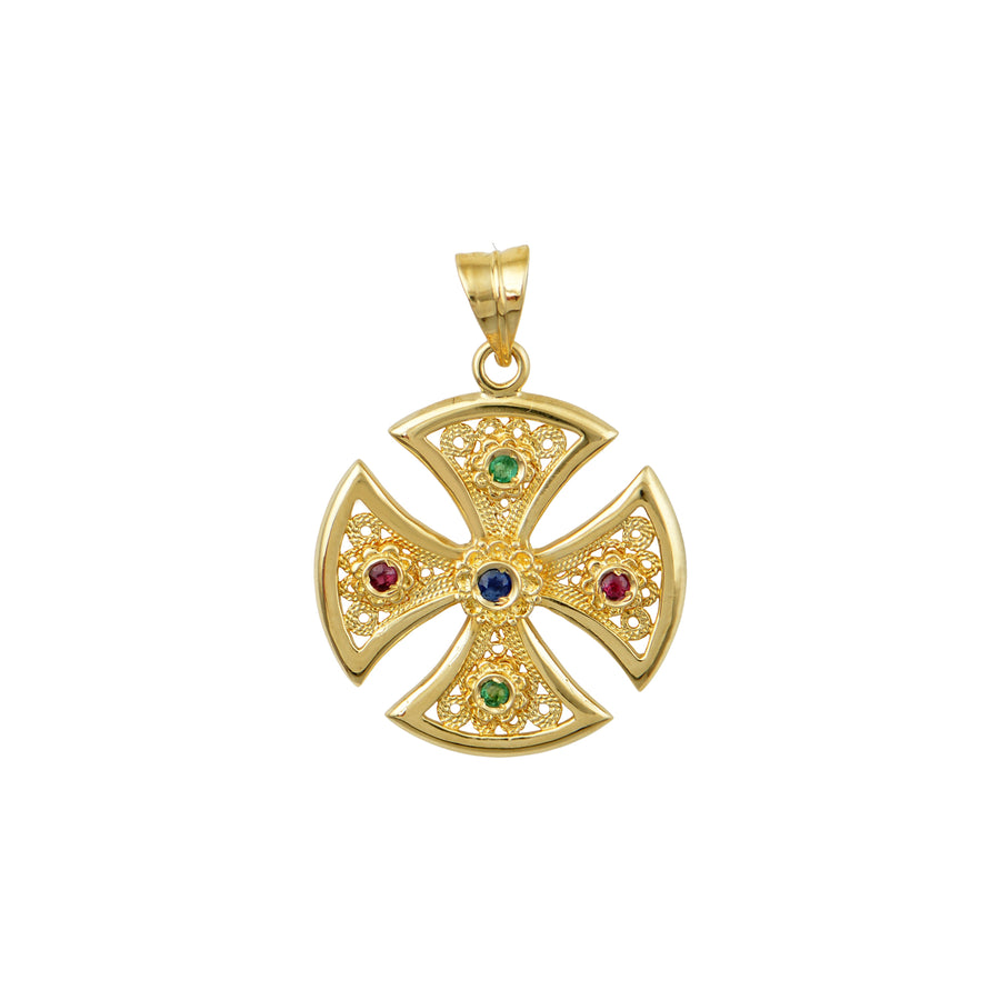 Shield of Faith Byzantine Gold Cross