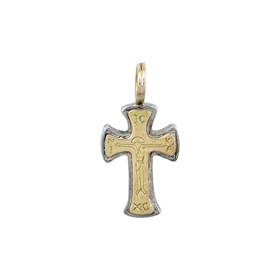 Silver & Gold Crucifix Cross