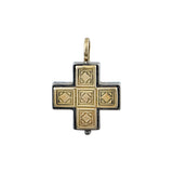 Silver & Gold Geometric Cross