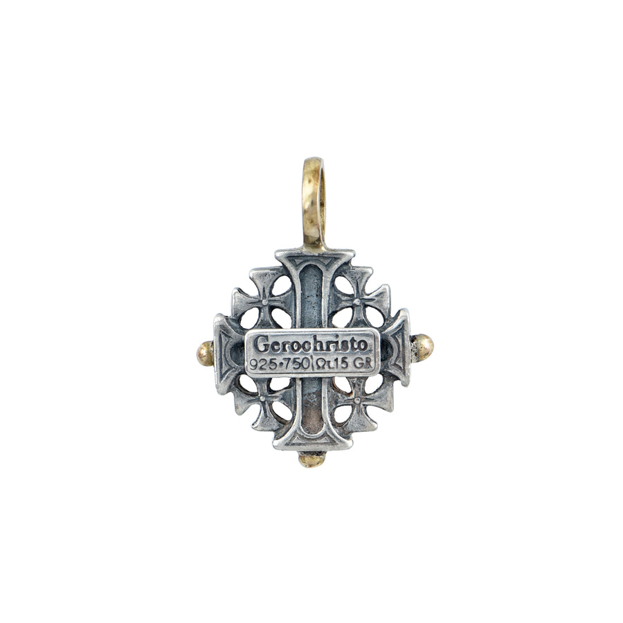 Silver & Gold Jerusalem Cross