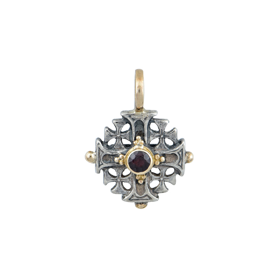 Silver & Gold Jerusalem Cross