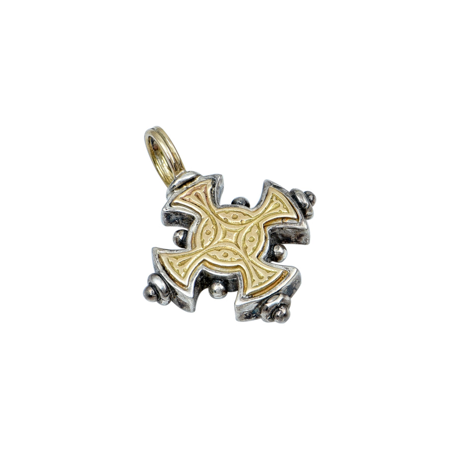 Silver & Gold Maltese Cross