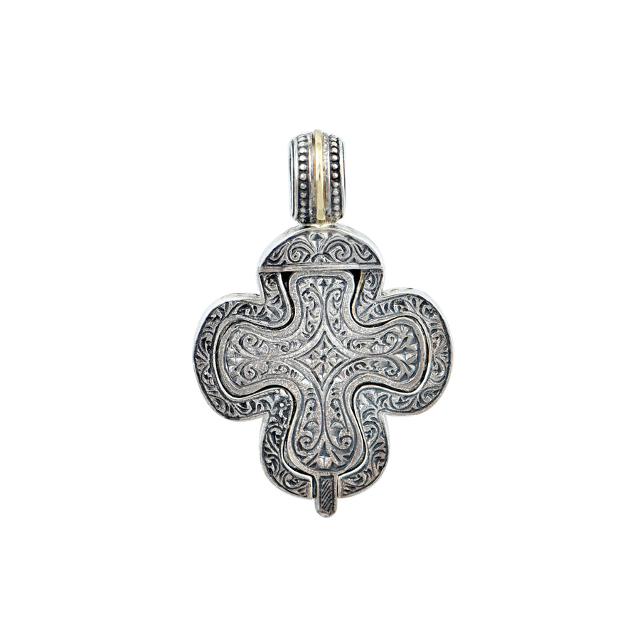 Silver & Gold Cross of Saint Nicholas