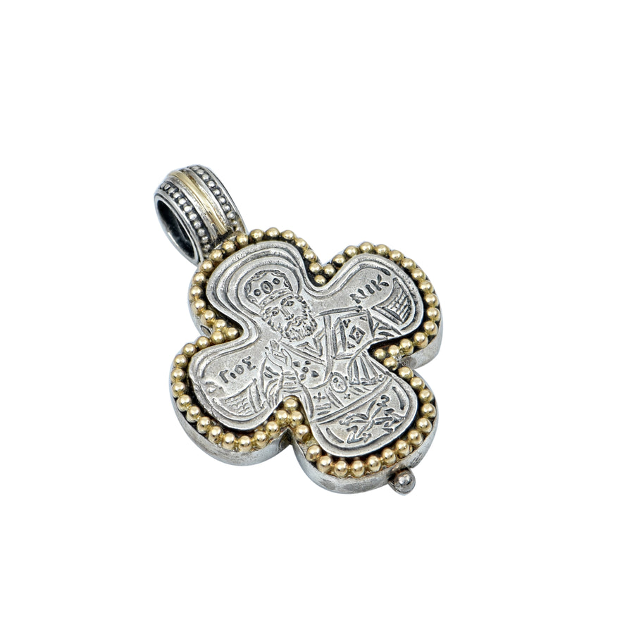 Silver & Gold Cross of Saint Nicholas