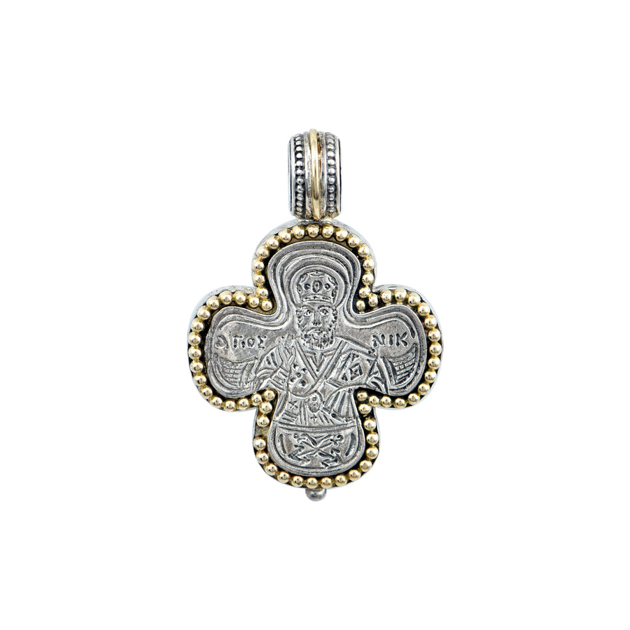 Silver & Gold Cross of Saint Nicholas