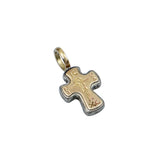 Small Silver & Gold Crucifix Cross