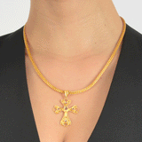 Hand Knit Gold Wire Chains