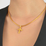 Hand Knit Gold Wire Chains