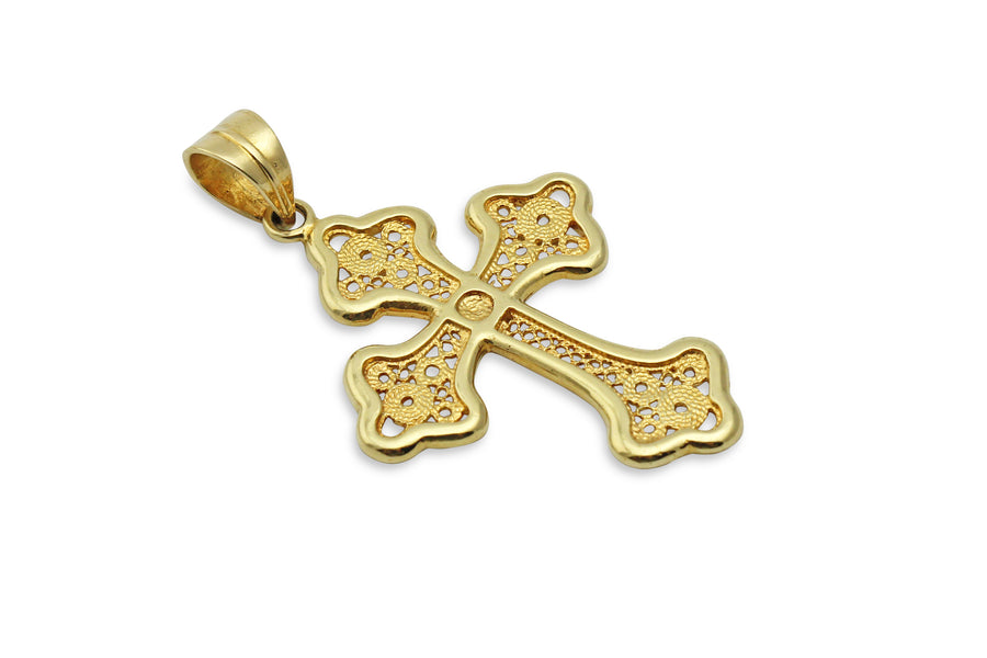 Young Heart Greek Orthodox Gold Cross