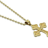 Young Heart Greek Orthodox Gold Cross