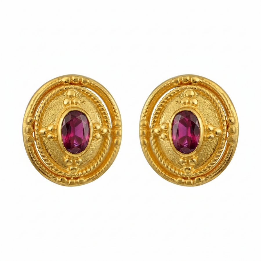 Empress Irene Byzantine Gold Earrings