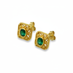 Empress Eudocia Earrings with Emeralds - Version 2
