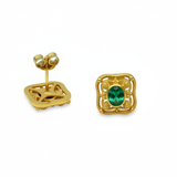 Empress Eudocia Earrings with Emeralds - Version 3