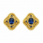 Empress Eudocia Earrings with Sapphires - Version 1