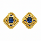 Empress Eudocia Earrings with Sapphires - Version 1