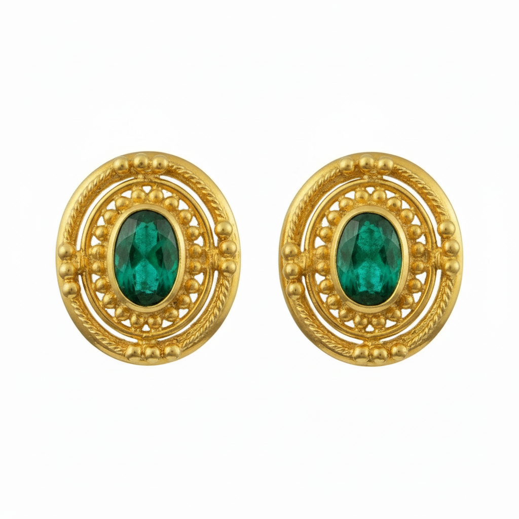Empress Fabia Emerald Frontal Enhanced Gold