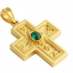 Garden of the Trinity Gold Cross with Emerald - Image 2