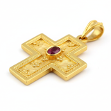 Garden of the Trinity Gold Cross with Ruby - Image 2