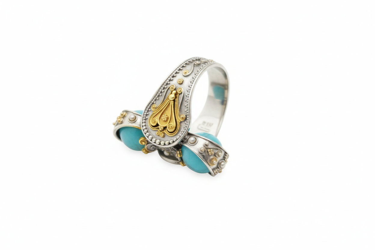 Ithaka Silver & Gold Ring Version 2