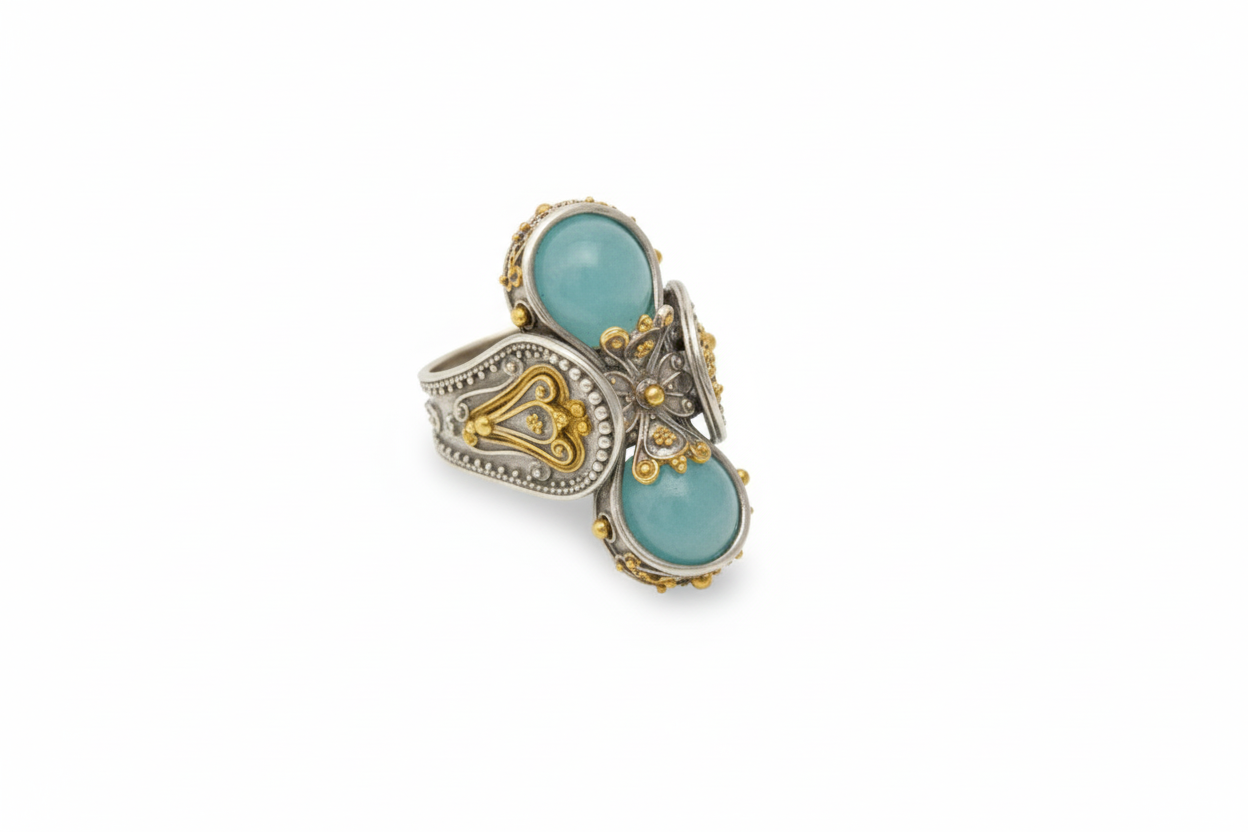Ithaka Silver & Gold Ring Version 3
