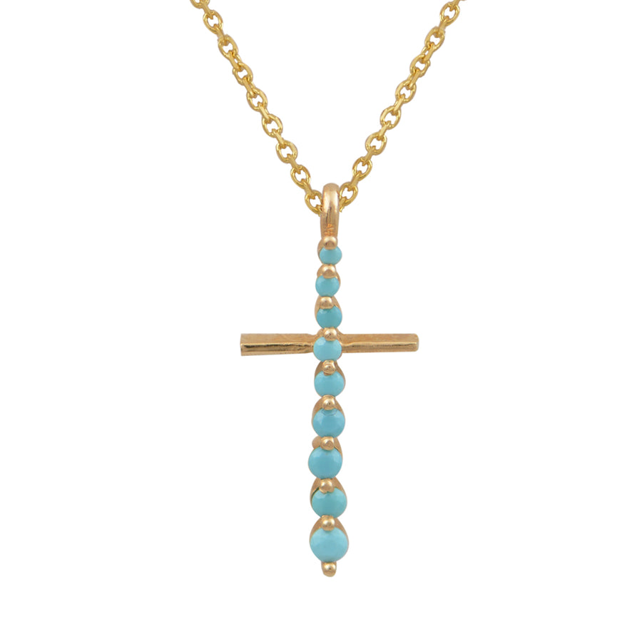 Drops of Heaven Gold Cross Necklace
