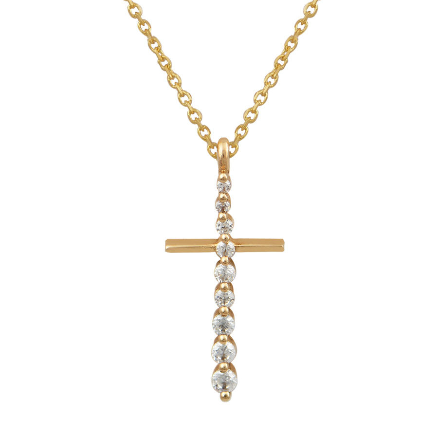 Drops of Heaven Gold Cross Necklace