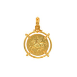 Goddess Athena Corinthian Gold Medallion