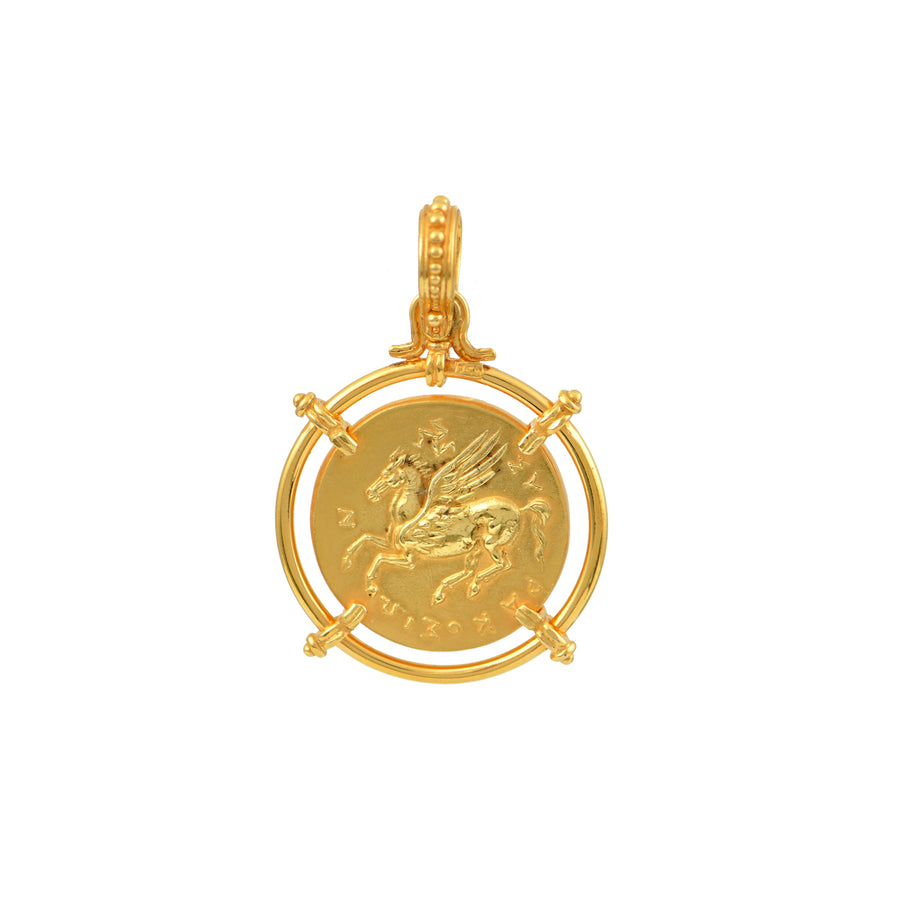 Goddess Athena Corinthian Gold Medallion
