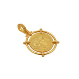 Goddess Athena Corinthian Gold Medallion