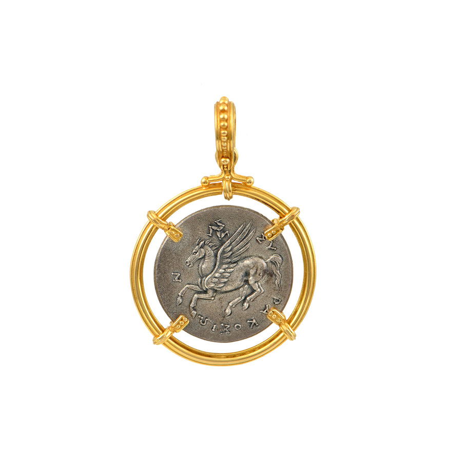 Goddess Athena Corinthian Silver/Gold Medallion