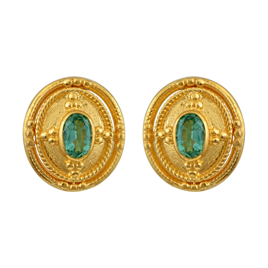 Empress Irene Byzantine Gold Earrings