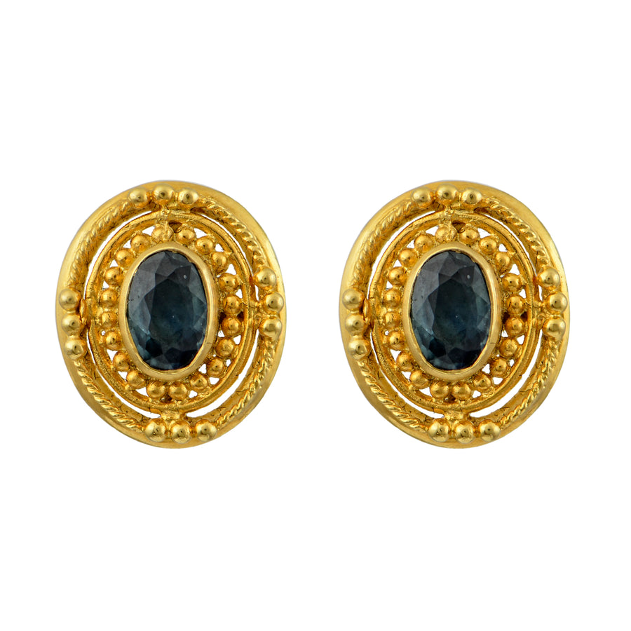 Empress Fabia Byzantine Gold Earrings