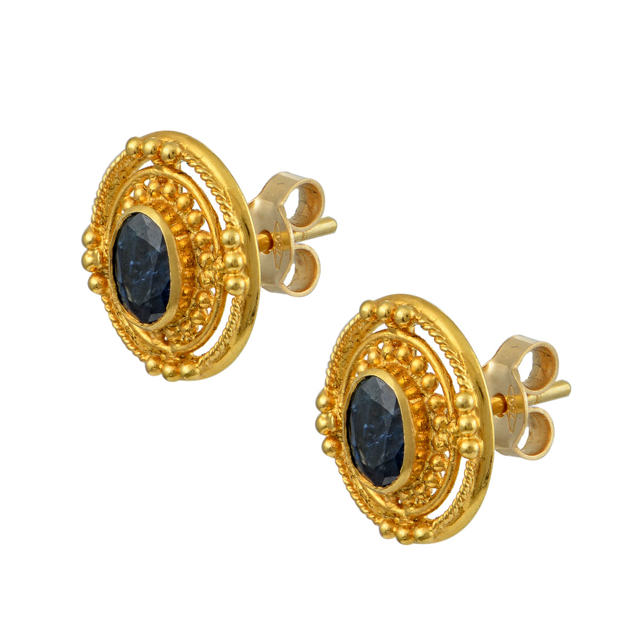 Empress Fabia Byzantine Gold Earrings