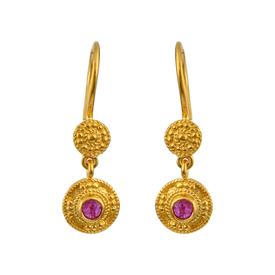 Empress Bertha Byzantine Gold Earrings