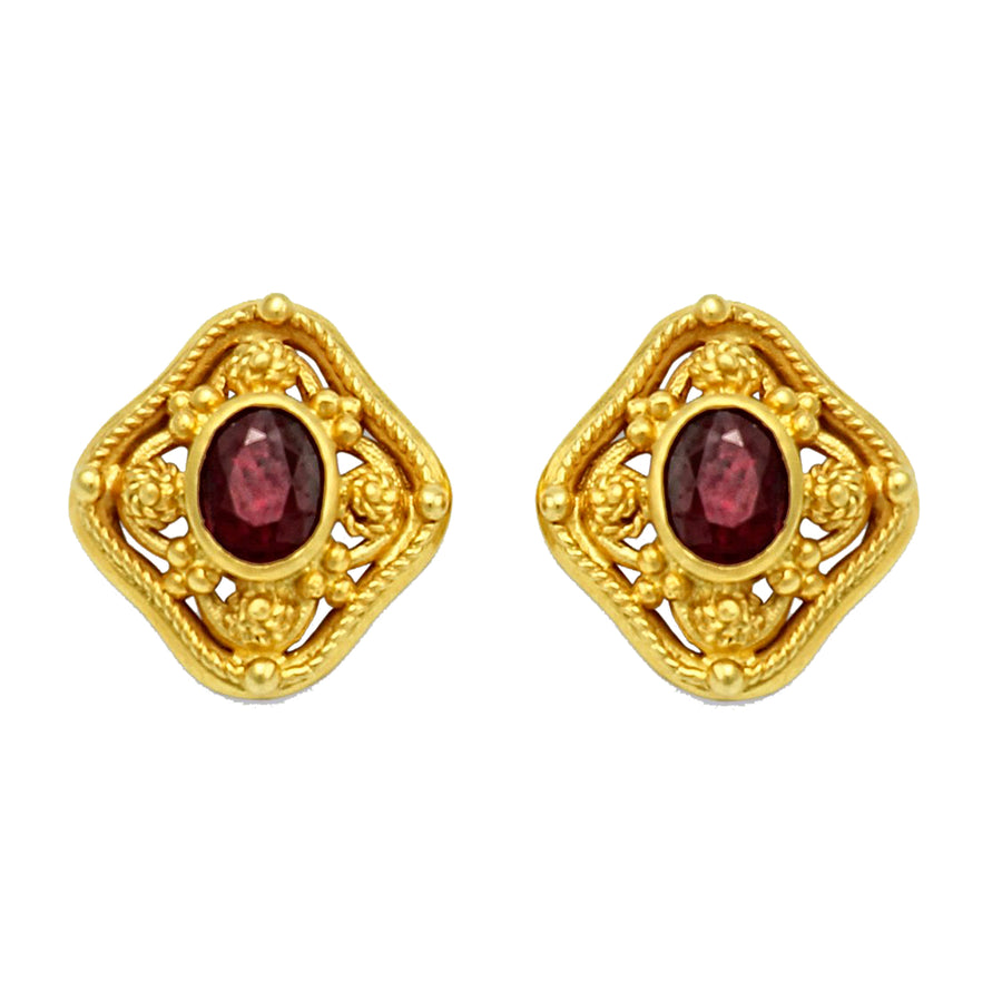 Empress Eudocia Byzantine Gold Earrings