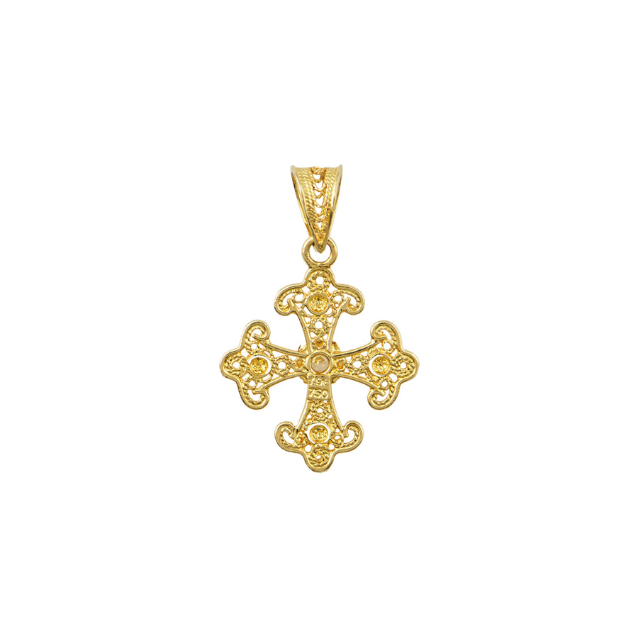 Charito Diamond Filigree Gold Cross