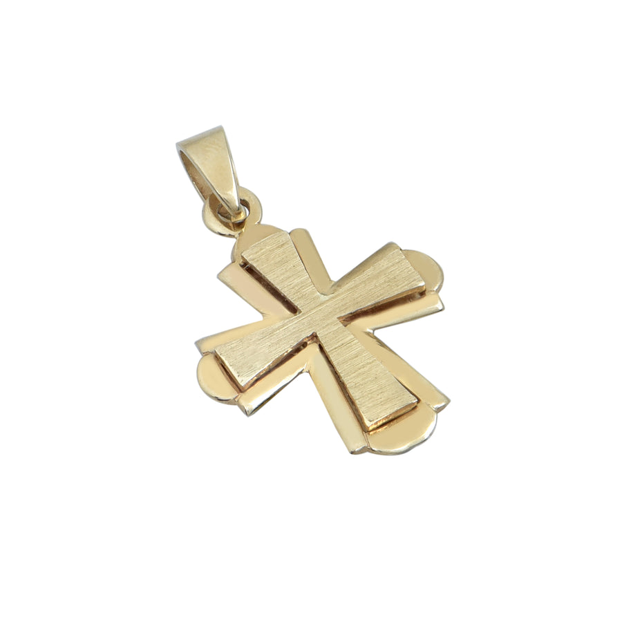 John 3:16 Gold Orthodox Cross