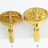 "Jesus Christ Victorious" Gold Ring