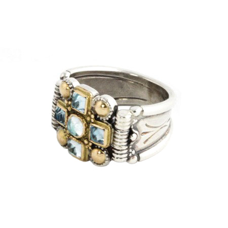 Brilliant Faith Silver & Gold Ring