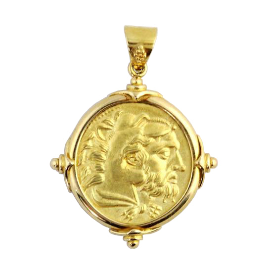 Valor of Herakles 18K Gold Pendant