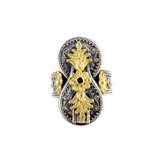 Gordian Knot Silver & Gold Ring