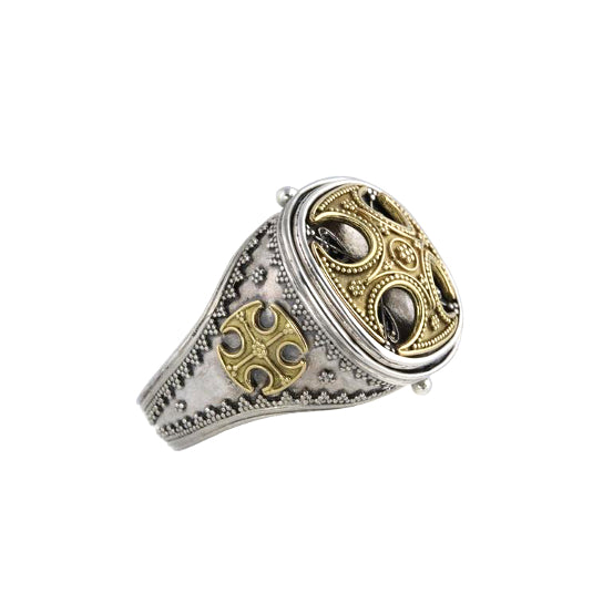 Glory of Byzantium Silver & Gold Ring