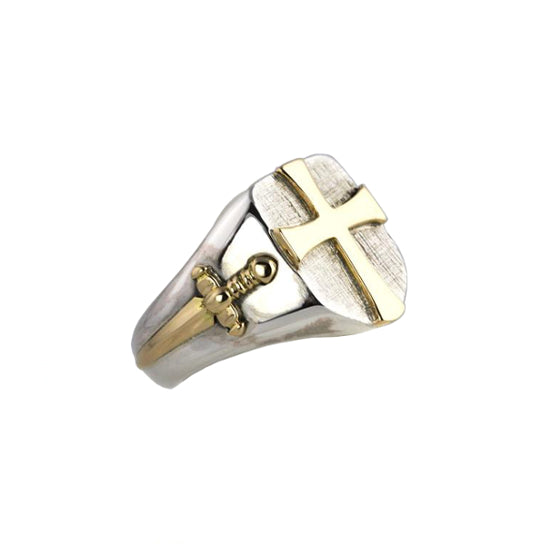 Knight's Silver & Gold Ring