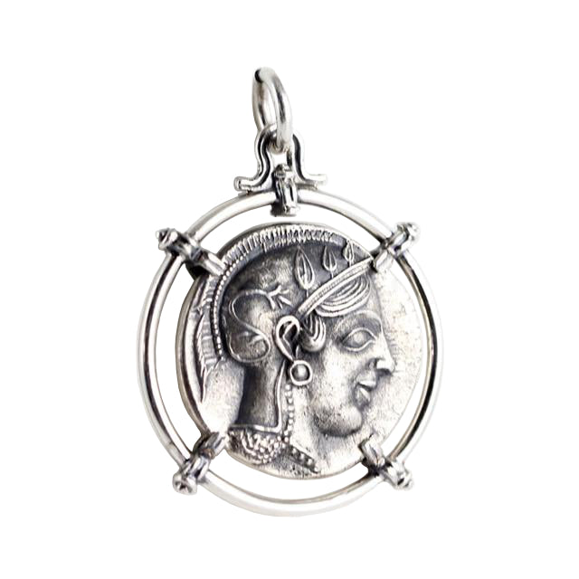 Athene Noctua Sterling Silver Medallion