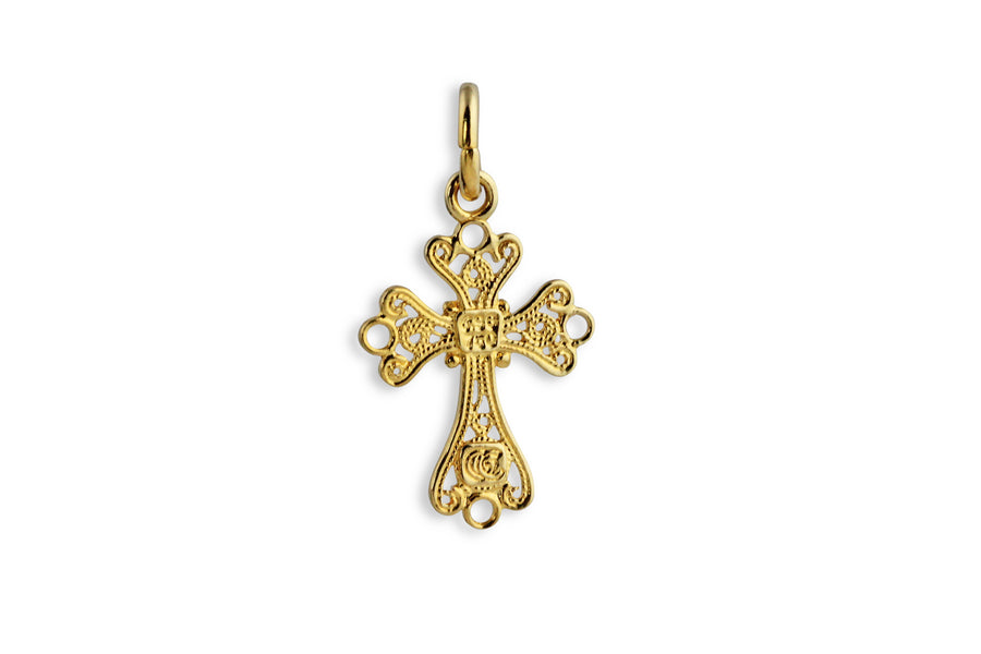 Celestial Heart Gold Orthodox Cross