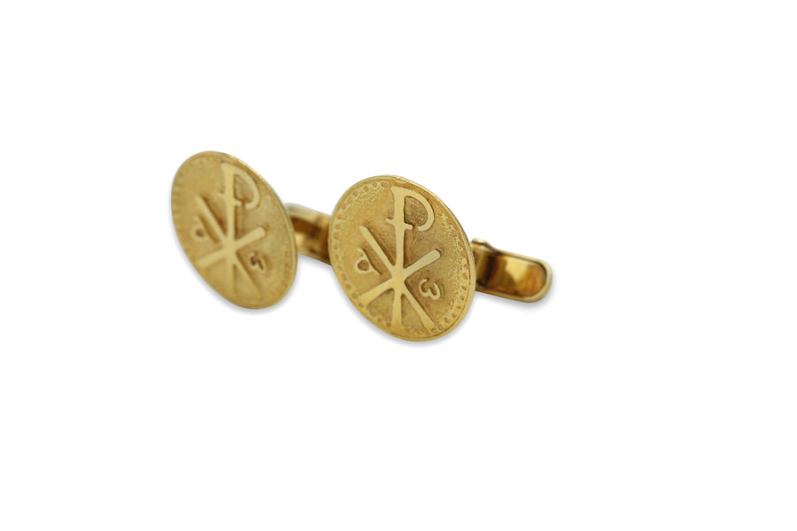 Alpha Chi Rho Omega Gold Cufflinks